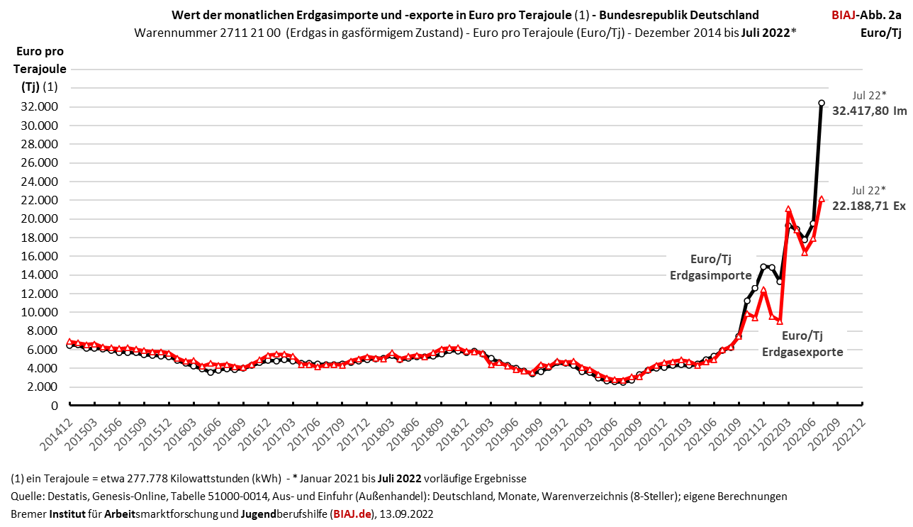 2022 09 13 monatliche werte pro terajoule der erdgas importe exporte biaj abb 2a